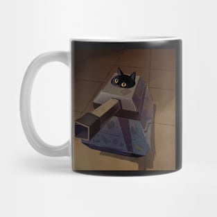 cat in a tank Mug